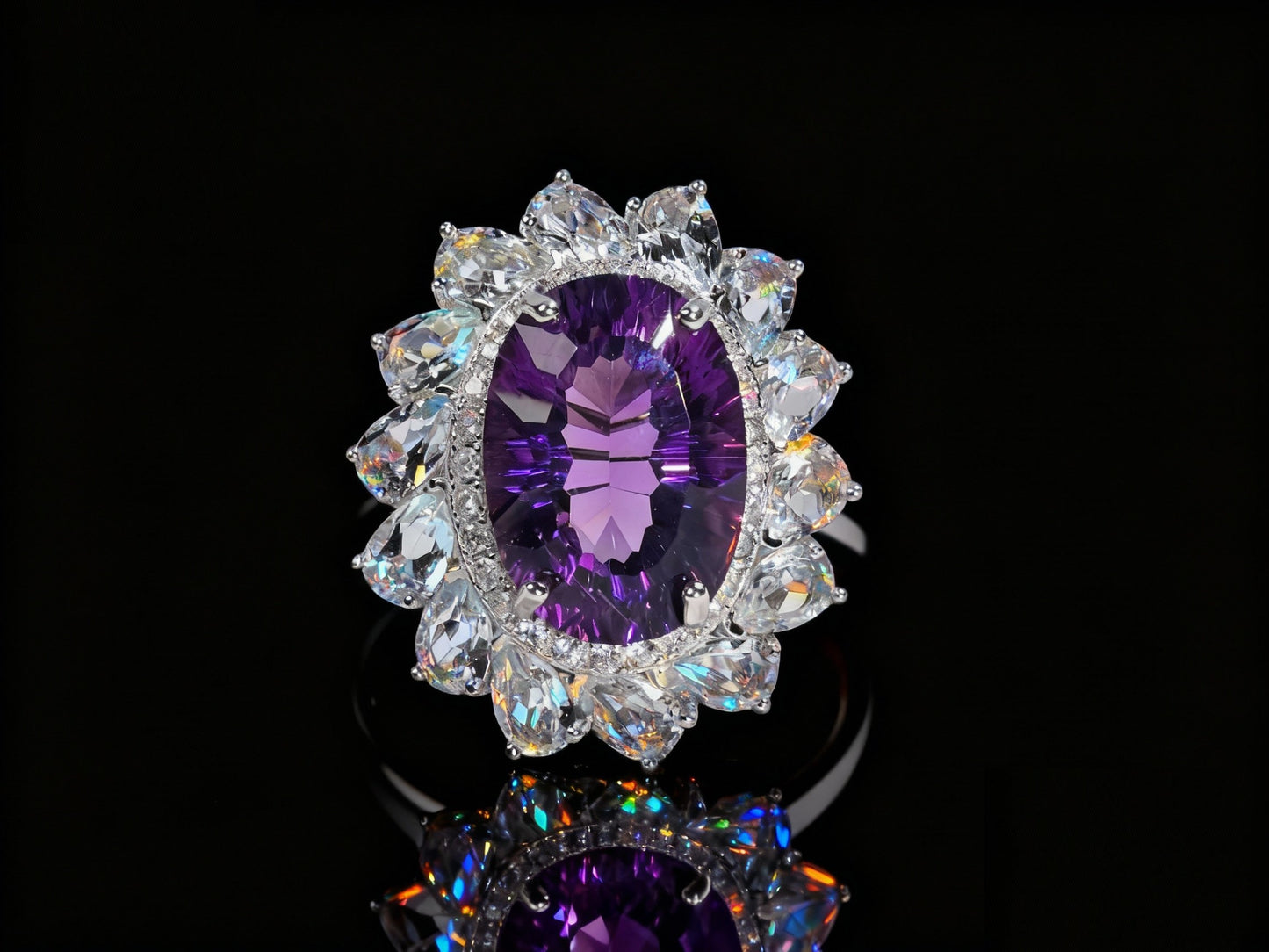 Twilight Amethyst S925 Silver Ring