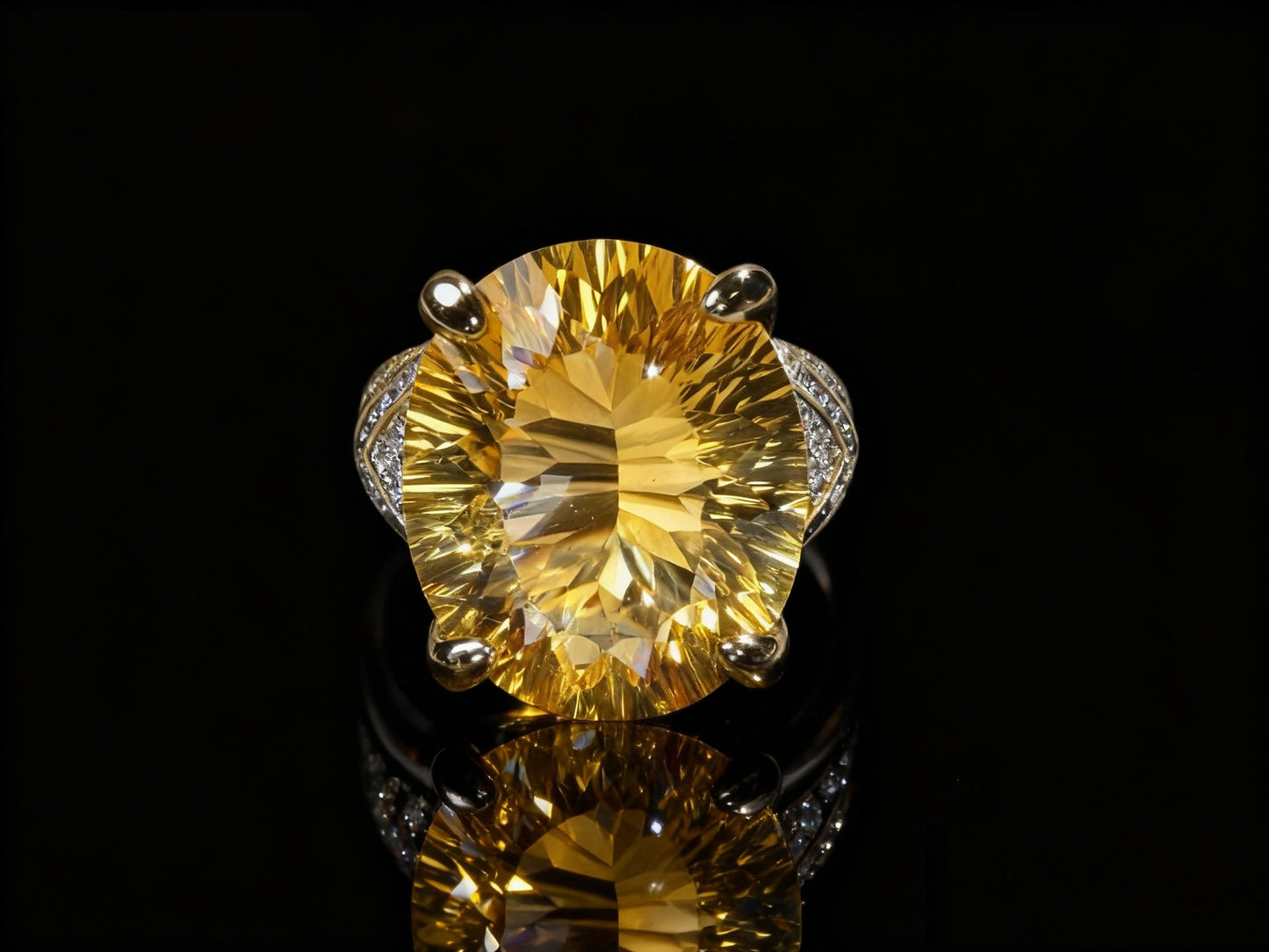 Sunrise Citrine S925 Silver Ring