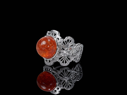 The Son Of The Sun Sunstone S925 Silver Ring