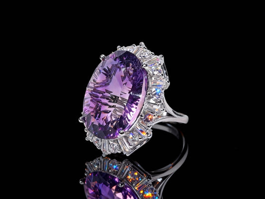 Aurora’s Kiss Amethyst  S925 Silver Ring