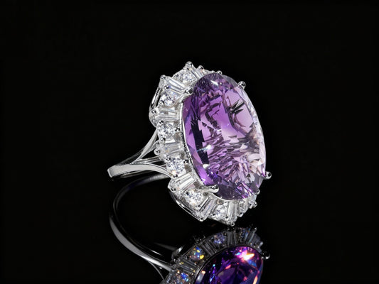 Aurora’s Kiss Amethyst  S925 Silver Ring
