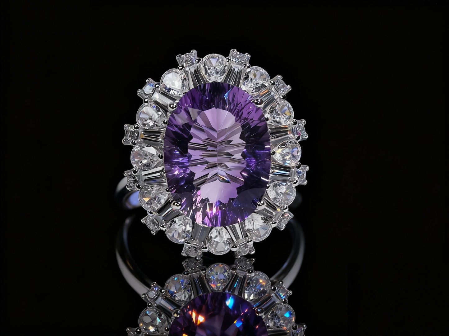 Wisteria Pearl Amethyst S925 Silver Ring