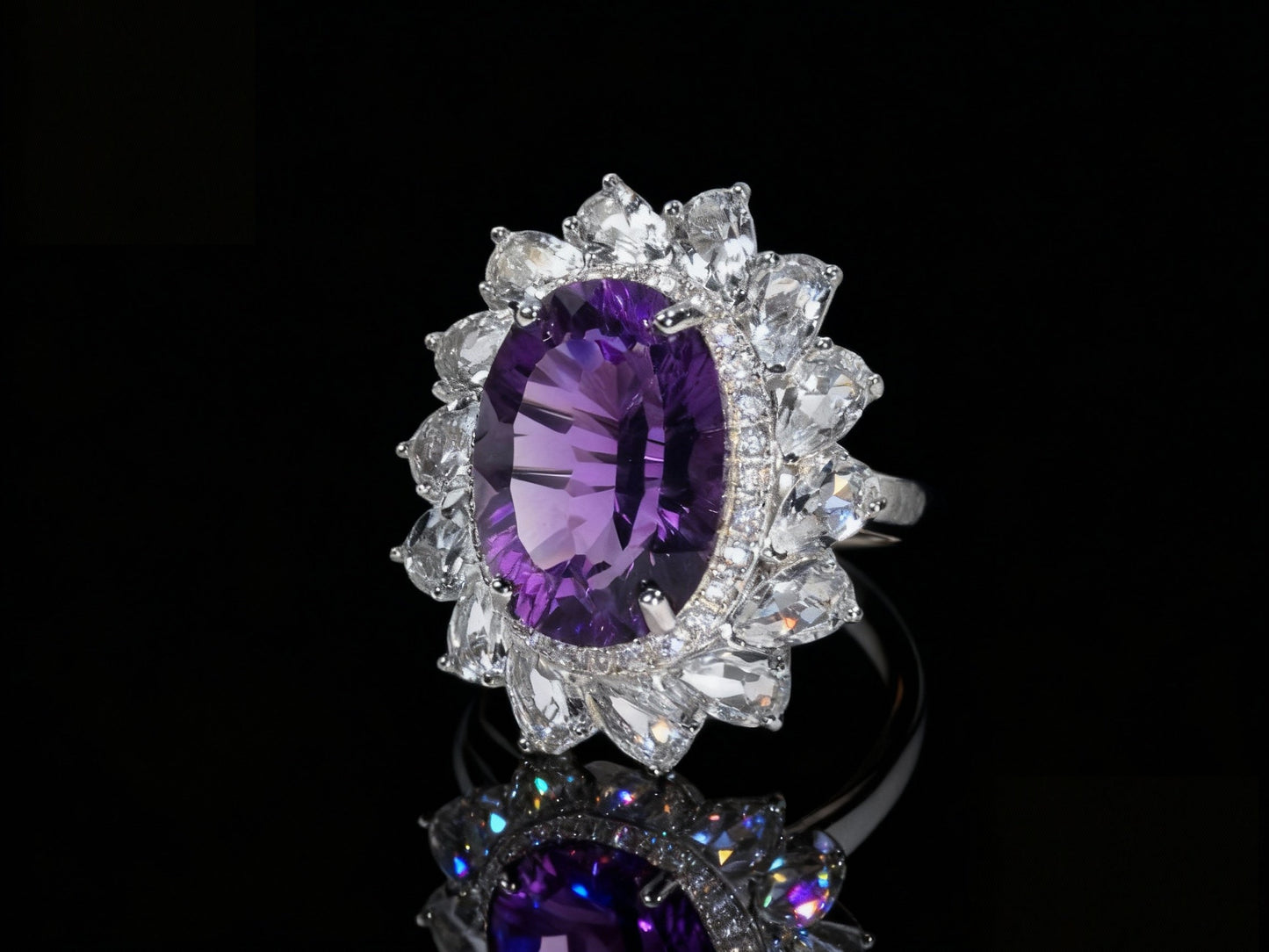 Twilight Amethyst S925 Silver  Ring