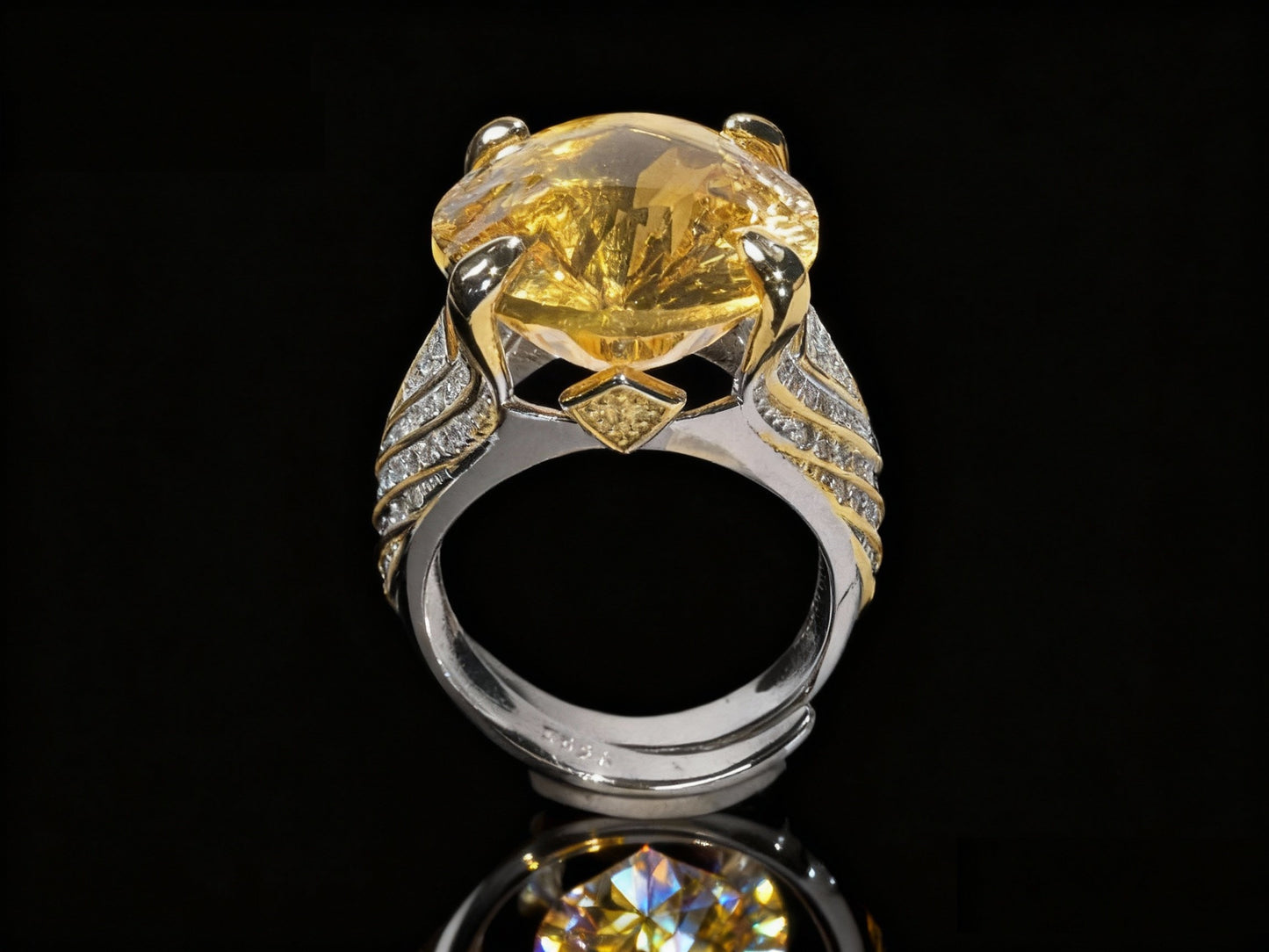 Sunrise Citrine S925 Silver Ring
