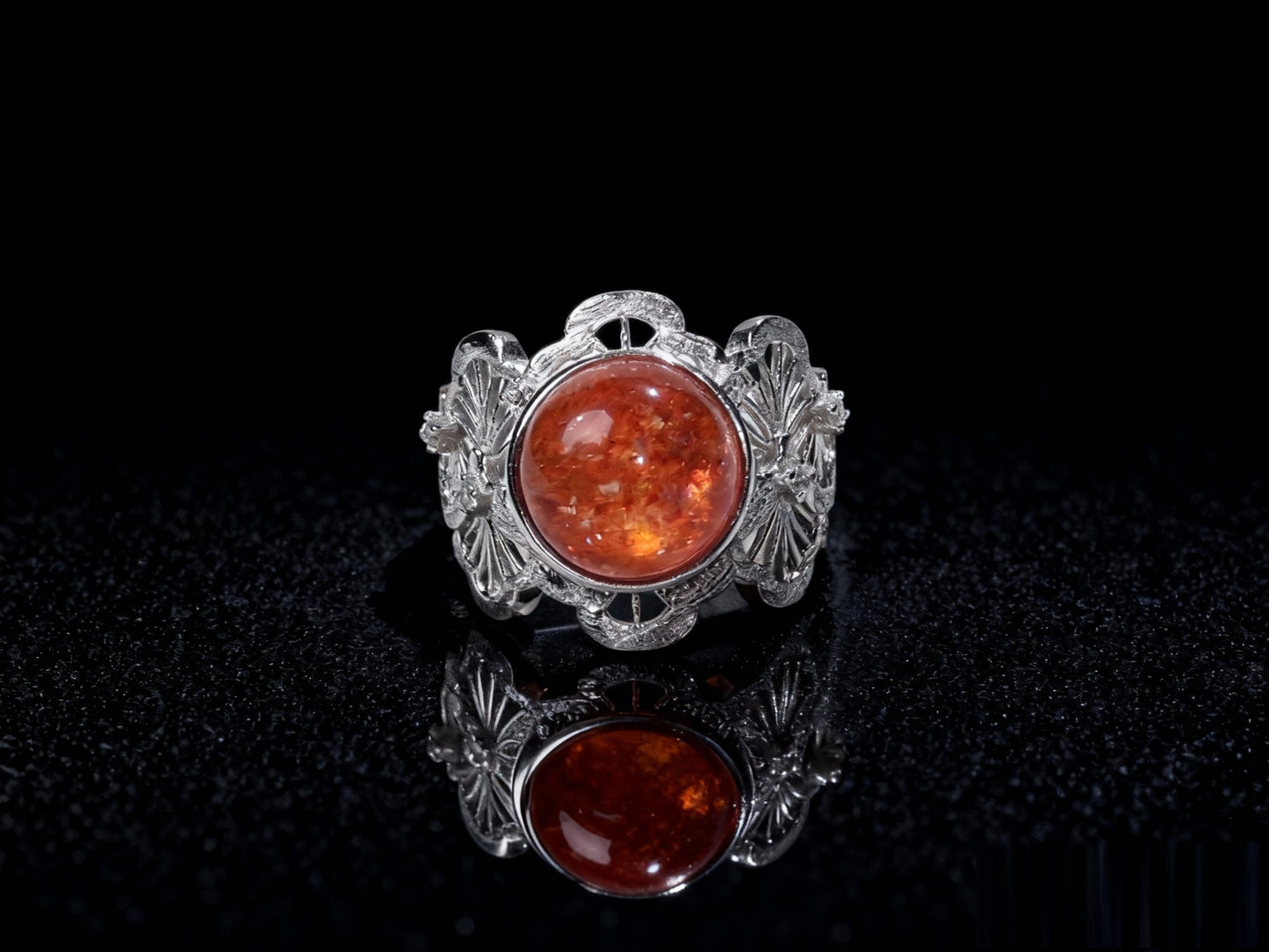 The Son Of The Sun Sunstone S925 Silver Ring
