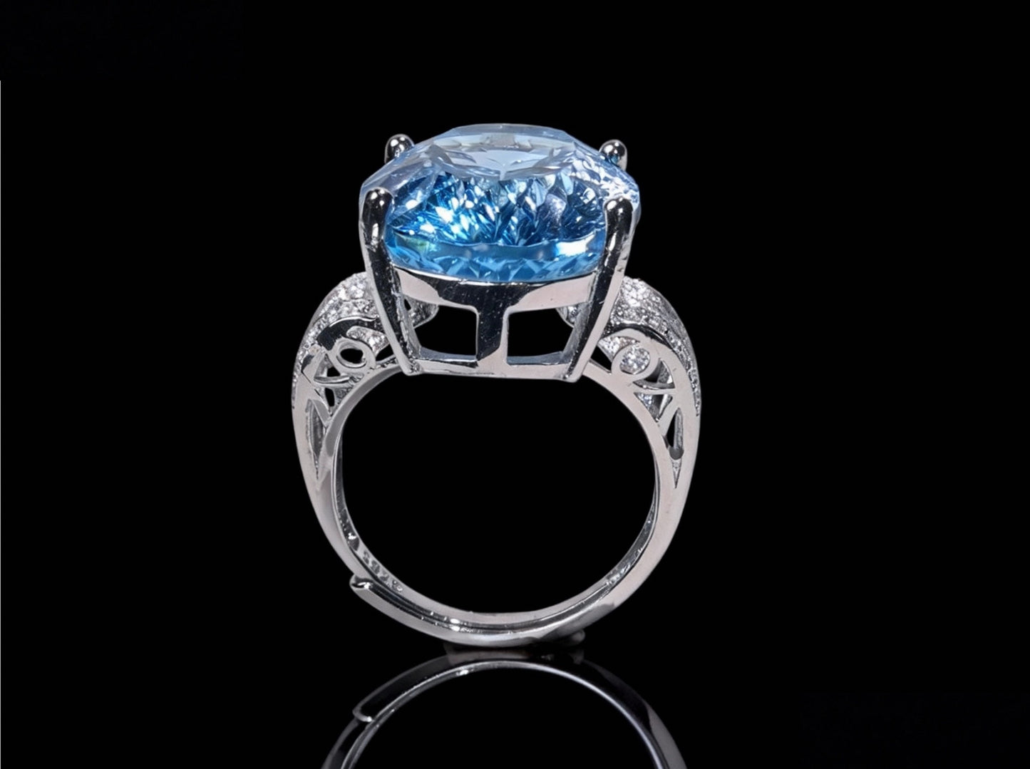 Nature Topaz S925 Silver Ring